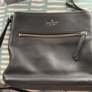 Kate Spade Charcoal Leather Crossbody Bag